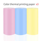 Pack Découverte : trois rouleaux de papier thermique 57 mm rose, bleu et jaune