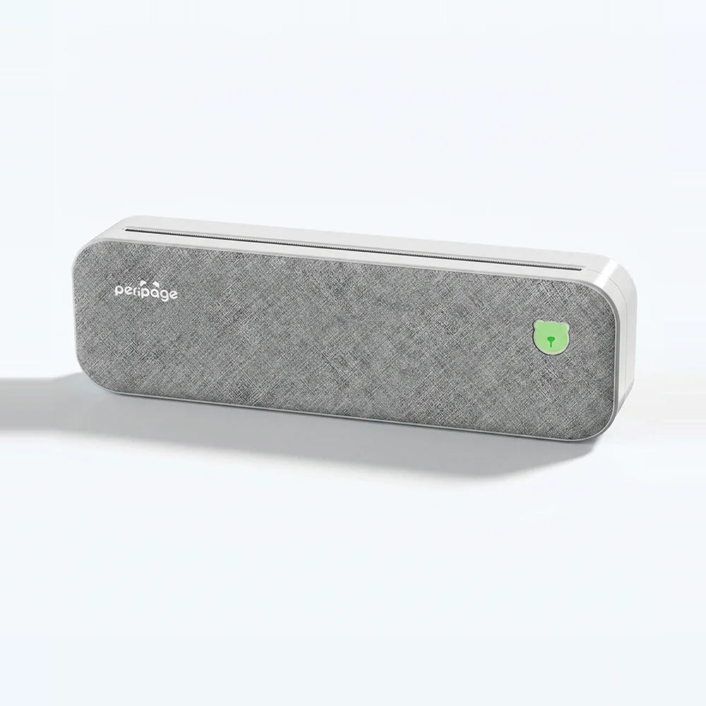 Imprimante thermique A4 portable à batterie 3 h, panneau tissu gris chiné